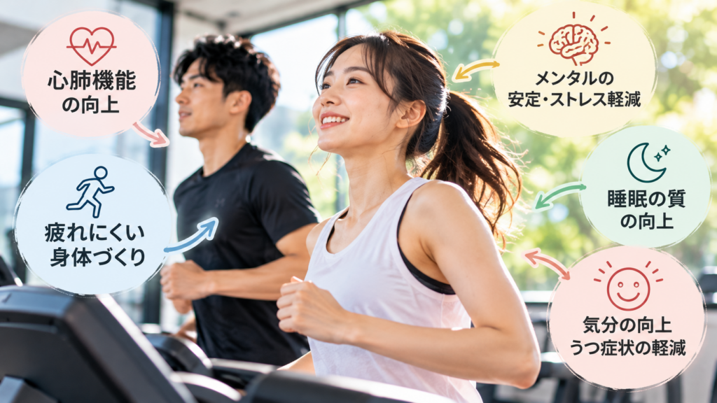 有酸素運動の効果とは？疲れにくい身体とメンタル改善！小岩RE-SPAWN